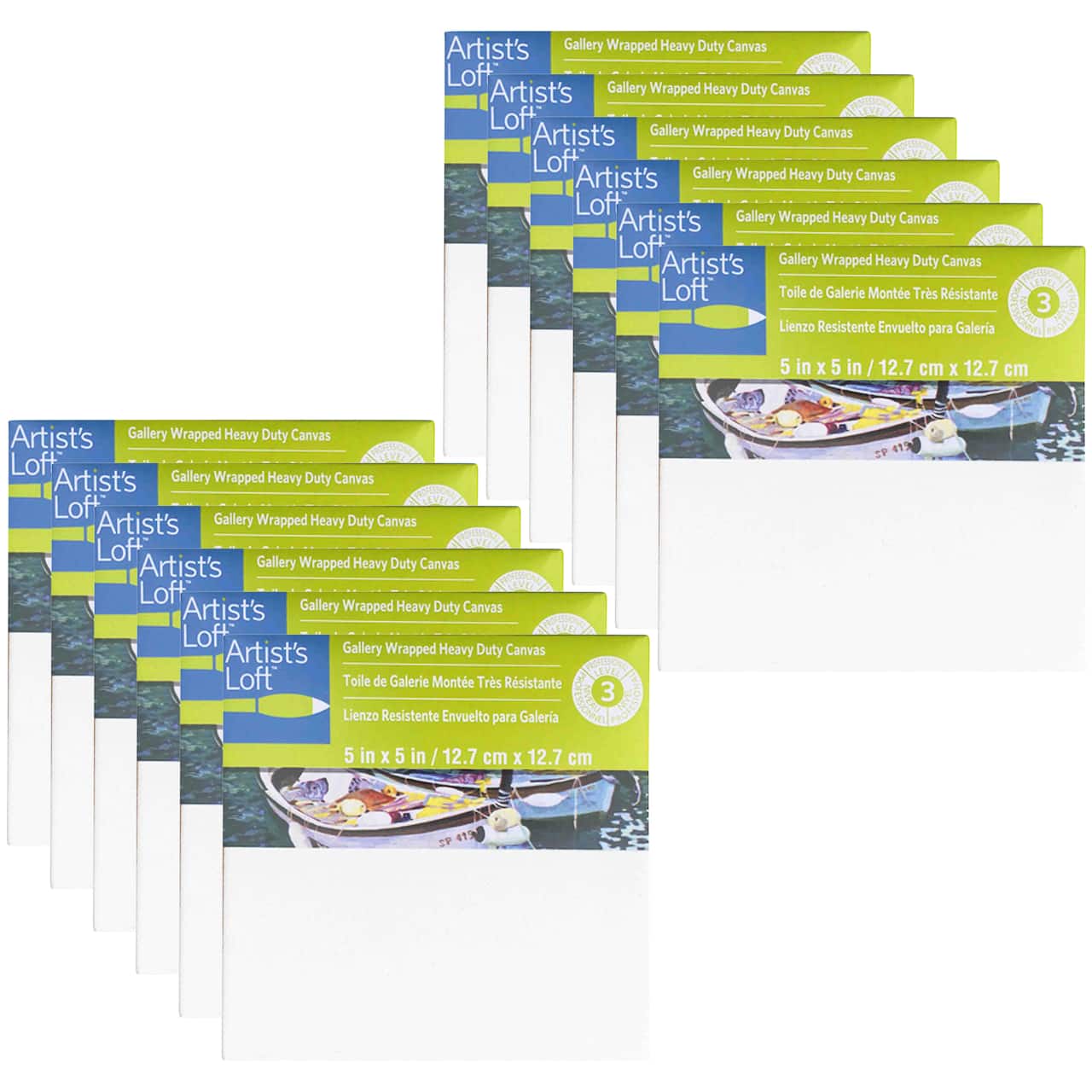 12 Pack: Level 3 Gallery Wrapped Heavy Duty Canvas by Artist's Loft®